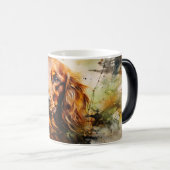 Watercolor Dog Mug Wrap モーフィングマグカップ (正面右)