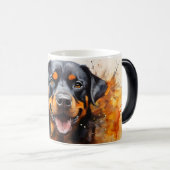 Watercolor Dog Mug Wrap モーフィングマグカップ (正面右)