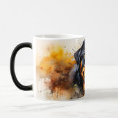Watercolor Dog Mug Wrap モーフィングマグカップ (左)