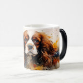 Watercolor Dog Mug Wrap モーフィングマグカップ (正面右)