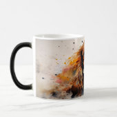 Watercolor Dog Mug Wrap モーフィングマグカップ (左)