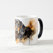 Watercolor Dog Mug Wrap モーフィングマグカップ (正面右)