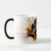 Watercolor Dog Mug Wrap モーフィングマグカップ (左)