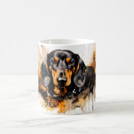 Watercolor Dog Mug Wrap モーフィングマグカップ