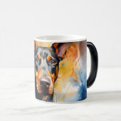 Watercolor Dog Mug Wrap モーフィングマグカップ (正面右)