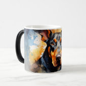 Watercolor Dog Mug Wrap モーフィングマグカップ (正面左)