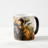 Watercolor Dog Mug Wrap モーフィングマグカップ (正面右)