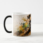 Watercolor Dog Mug Wrap モーフィングマグカップ (左)