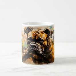 Watercolor Dog Mug Wrap モーフィングマグカップ