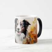 Watercolor Dog Mug Wrap モーフィングマグカップ (正面右)