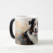 Watercolor Dog Mug Wrap モーフィングマグカップ (正面左)