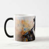 Watercolor Dog Mug Wrap モーフィングマグカップ (左)