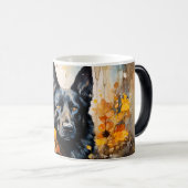Watercolor Dog Mug Wrap モーフィングマグカップ (正面右)