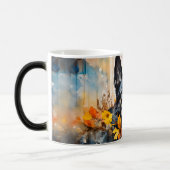 Watercolor Dog Mug Wrap モーフィングマグカップ (左)