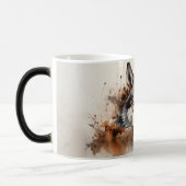 Watercolor Dog Mug Wrap モーフィングマグカップ (左)