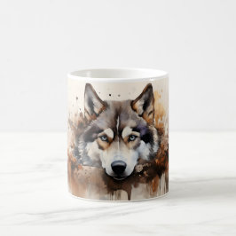 Watercolor Dog Mug Wrap モーフィングマグカップ
