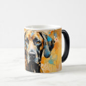 Watercolor Dog Mug Wrap モーフィングマグカップ (正面右)