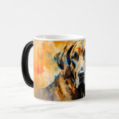 Watercolor Dog Mug Wrap モーフィングマグカップ (正面左)