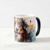 Watercolor Dog Mug Wrap モーフィングマグカップ (正面右)