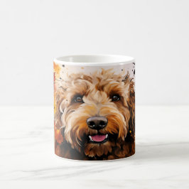 Watercolor Dog Mug Wrap モーフィングマグカップ