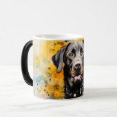 Watercolor Dog Mug Wrap モーフィングマグカップ (正面左)
