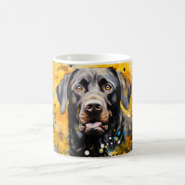 Watercolor Dog Mug Wrap モーフィングマグカップ
