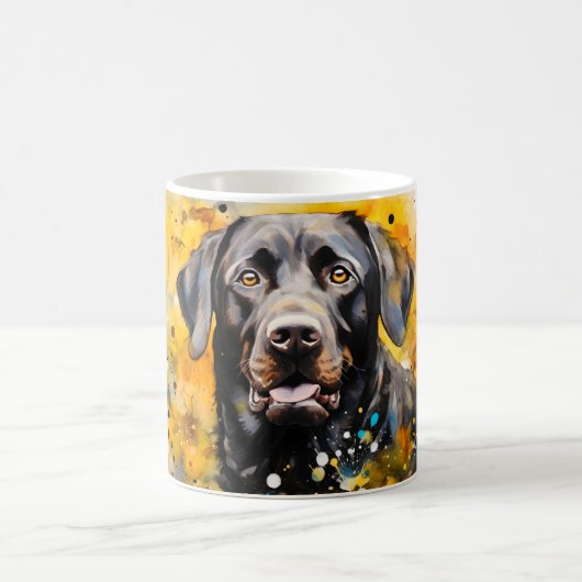 Watercolor Dog Mug Wrap モーフィングマグカップ (中央)