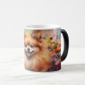 Watercolor Dog Mug Wrap モーフィングマグカップ (正面右)
