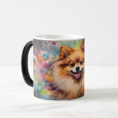 Watercolor Dog Mug Wrap モーフィングマグカップ (正面左)