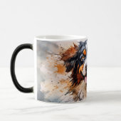 Watercolor Dog Mug Wrap モーフィングマグカップ (左)