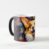 Watercolor Dog Mug Wrap モーフィングマグカップ (正面左)