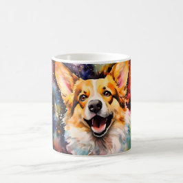 Watercolor Dog Mug Wrap モーフィングマグカップ