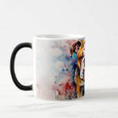 Watercolor Dog Mug Wrap モーフィングマグカップ (左)