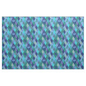 Watercolor Dragon Patchwork Quilt in Blue Green ファブリック (ヤード)