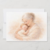 Watercolor Dress 30th Birthday Elegant & Feminine  招待状 (裏面)