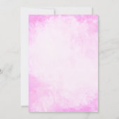 Watercolor Duckling Puddle Splash Gender Neutral 招待状 (裏面)