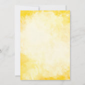 Watercolor Duckling Puddle Splash Gender Neutral 招待状 (裏面)