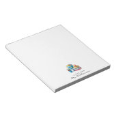 Watercolor Earth Books Apple | モノグラム先生 ノートパッド (アングル)