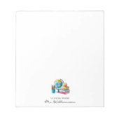 Watercolor Earth Books Apple | モノグラム先生 ノートパッド (正面)