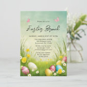 Watercolor Easter Brunch Egg Hunt Invitation 招待状 (スタンド正面)