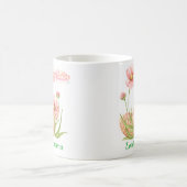 Watercolor Easter Egg Personalized Mug コーヒーマグカップ (中央)