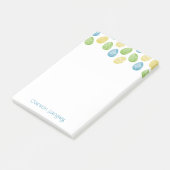 Watercolor Easter Egg Post-It Notes ポストイット (アングル)