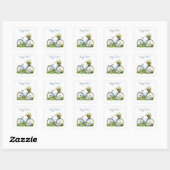 Watercolor Easter Sticker スクエアシール (シート)