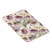 Watercolor Echinacea Purple & Gold マグネット (右側)