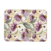Watercolor Echinacea Purple & Gold マグネット (横)
