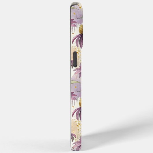 Watercolor Echinacea Purple & Gold  Case-Mate iPhoneケース (裏面 / 右)