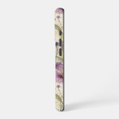 Watercolor Echinacea Purple & Gold iPhoneケース (左側面)