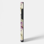 Watercolor Echinacea Purple & Gold iPhoneケース (左側面)