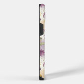 Watercolor Echinacea Purple & Gold iPhoneケース (右側面)