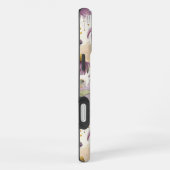 Watercolor Echinacea Purple & Gold iPhoneケース (右側面)
